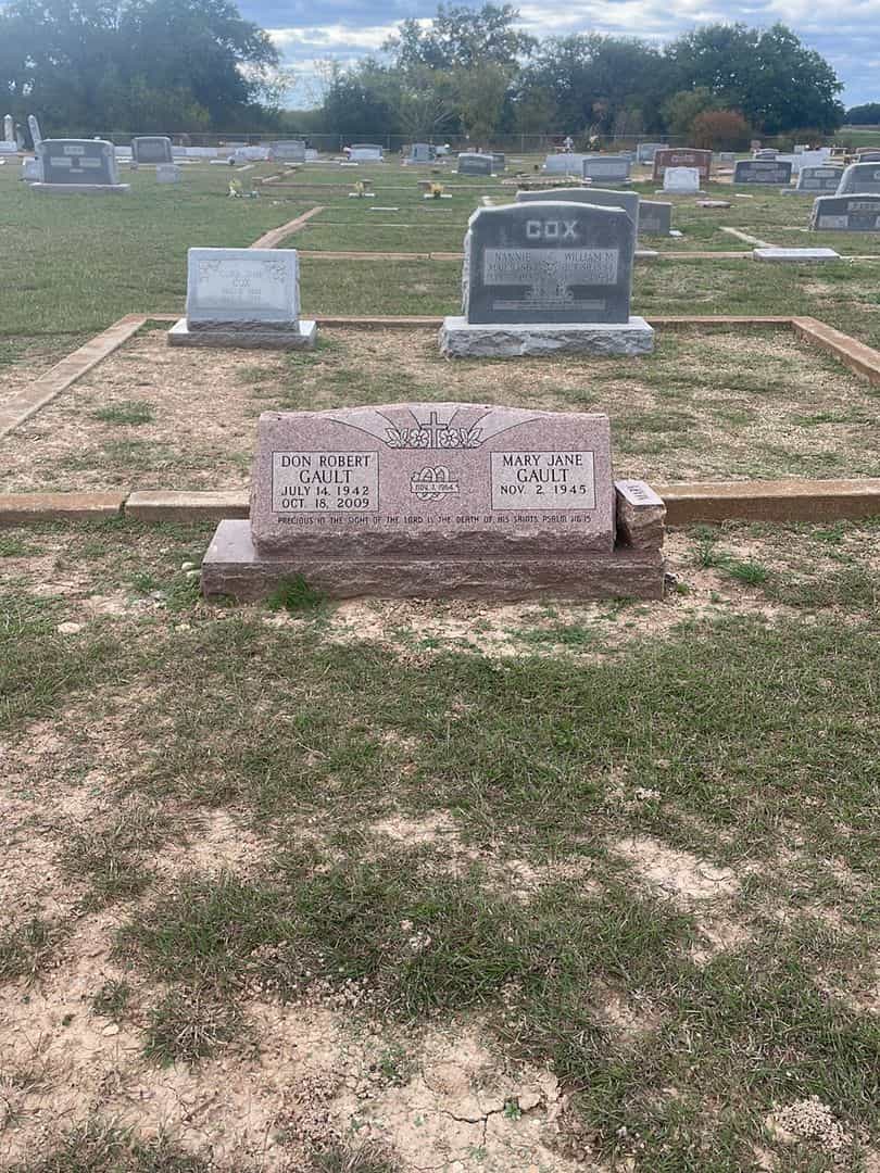 Don Robert Gault's grave. Photo 2