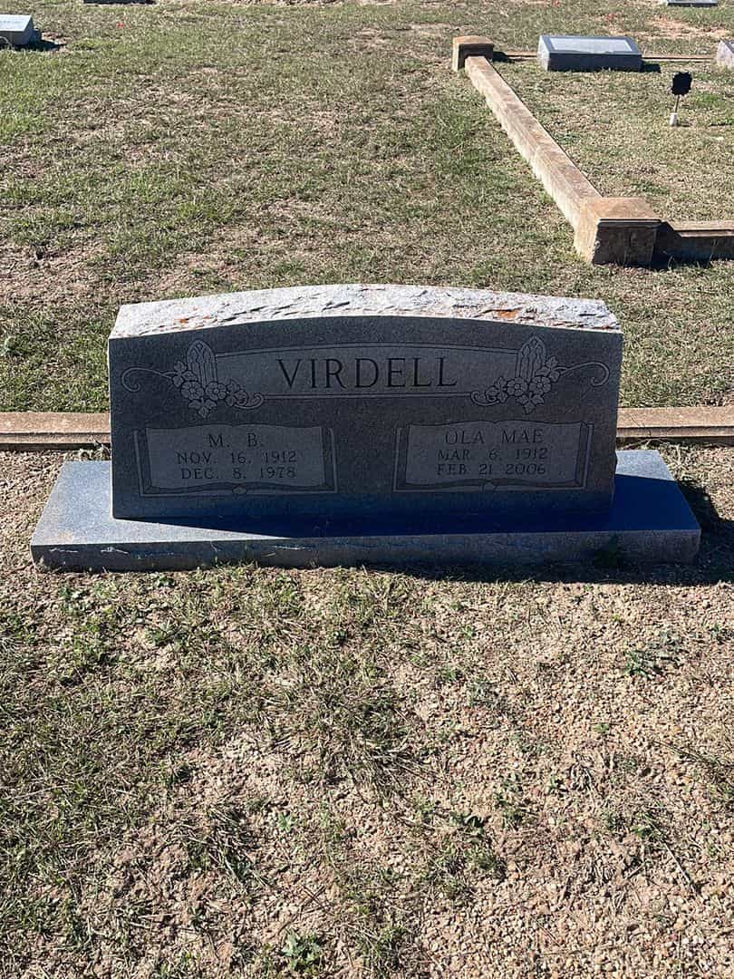 Ola Mae Virdell's grave. Photo 1