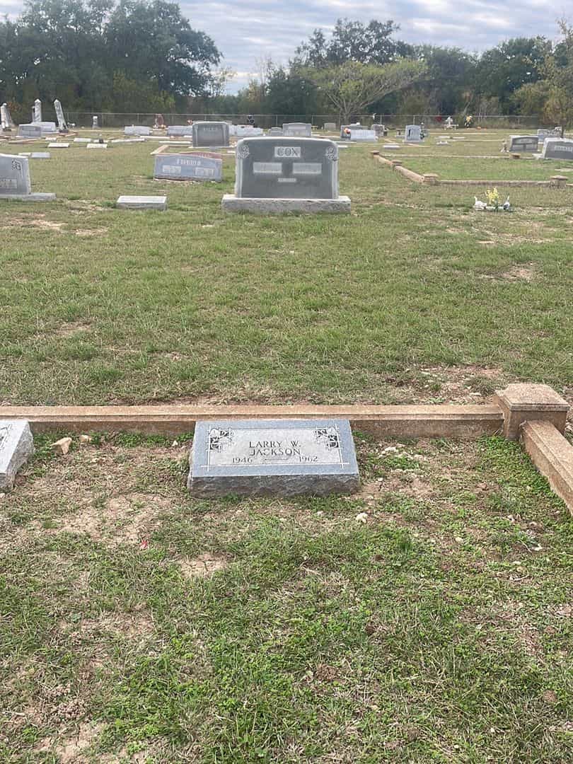 Larry W. Jackson's grave. Photo 2