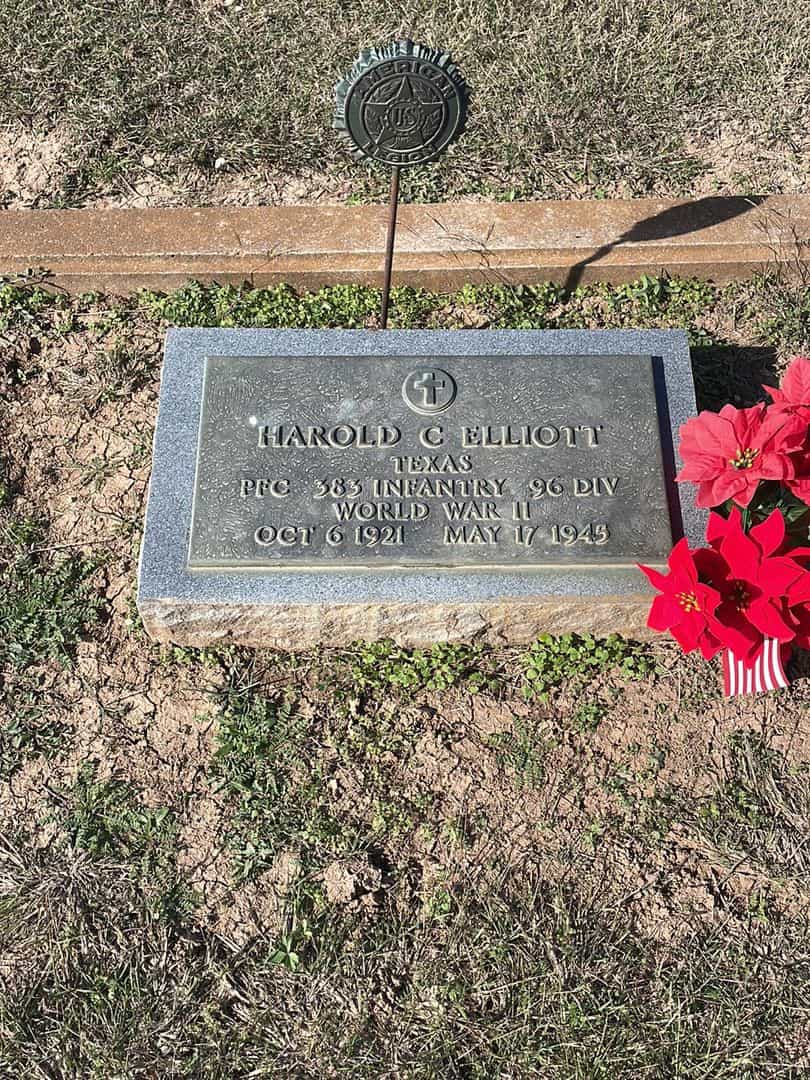 Harold C. Elliott's grave. Photo 3