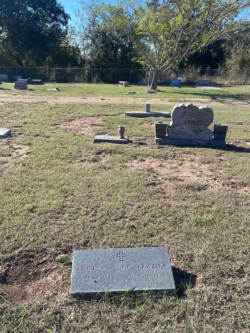 Agnes Young Frazier's grave. Photo 2