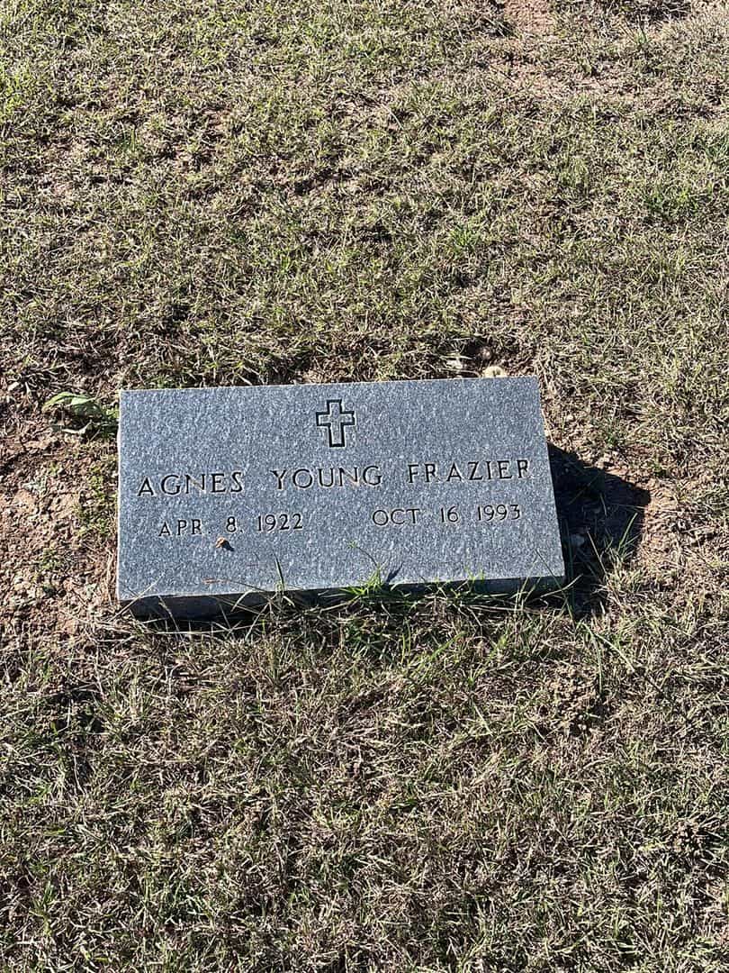 Agnes Young Frazier's grave. Photo 1