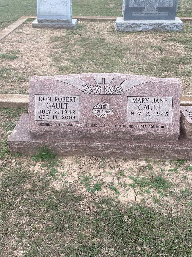 Don Robert Gault's grave. Photo 1