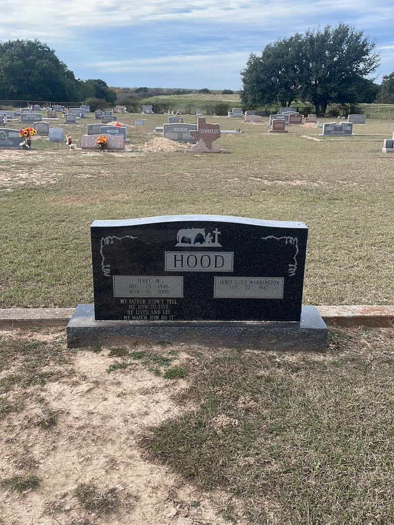 Jamie Susie Warrington Hood's grave. Photo 1