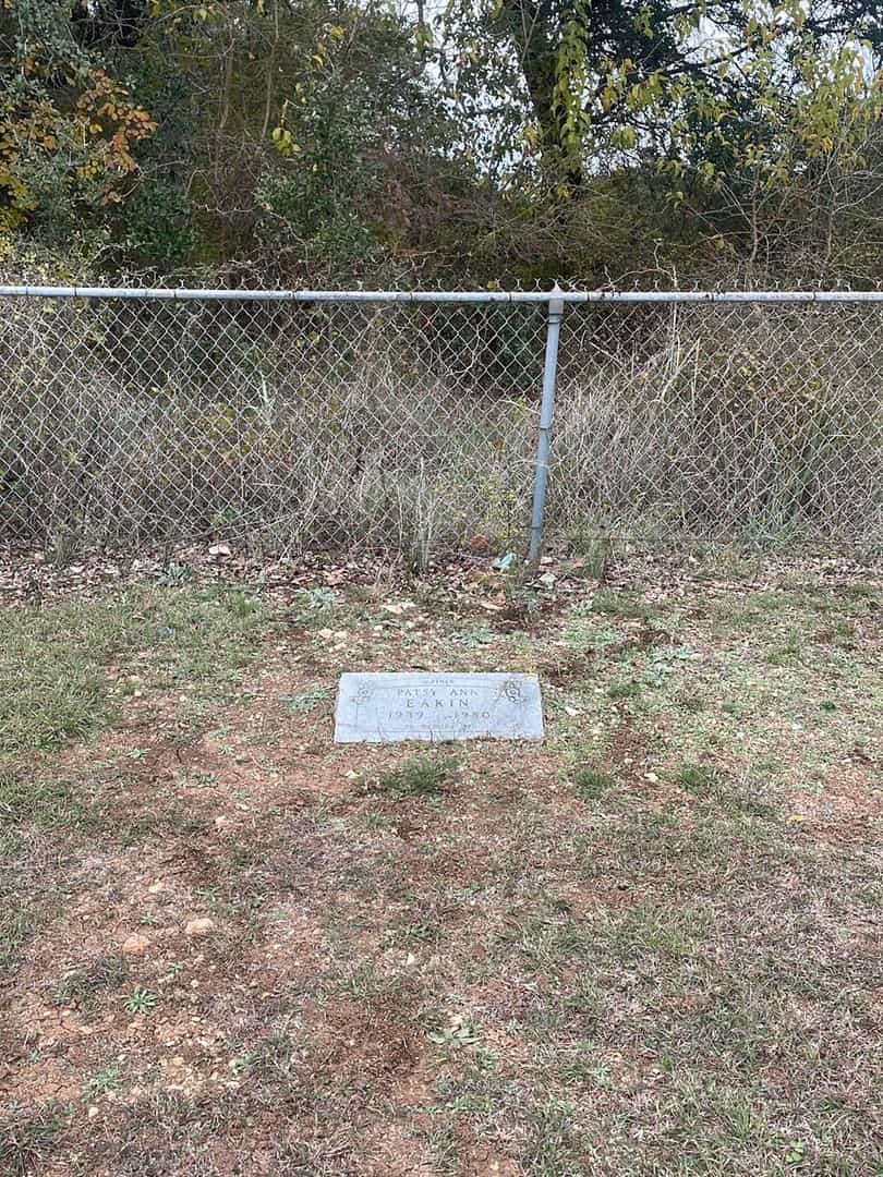 Patsy Ann Eakin's grave. Photo 2