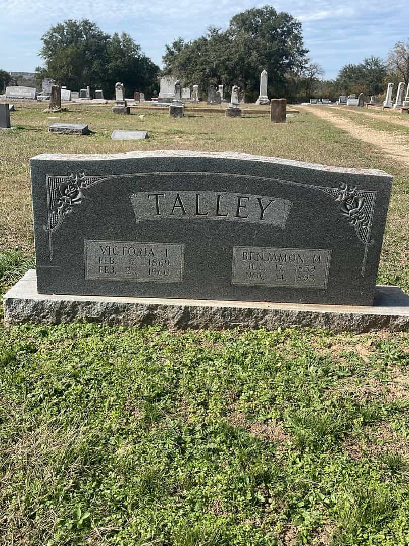 Benjamon M. Talley's grave. Photo 1
