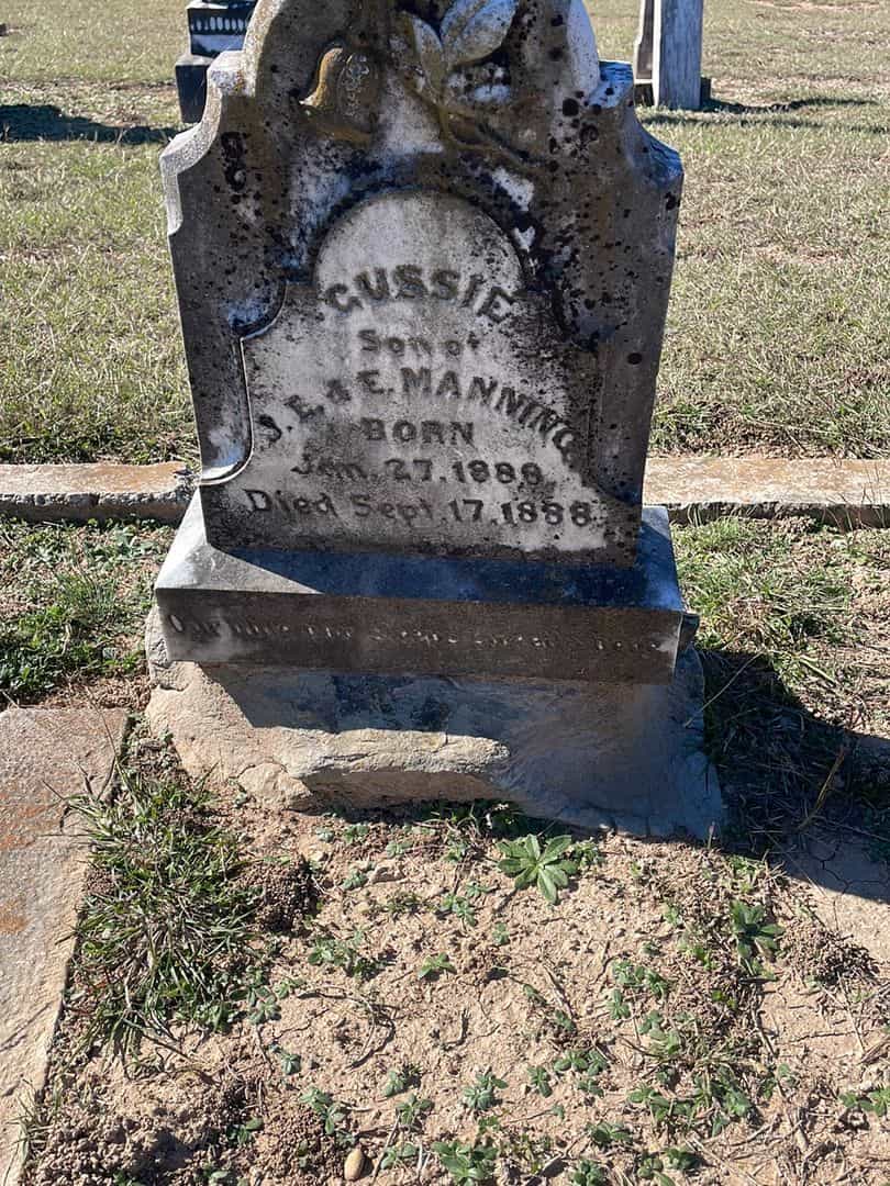 Gussie Manning's grave. Photo 1
