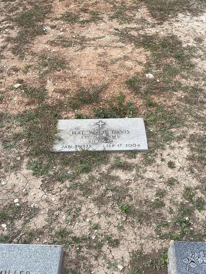 Hal Wylie Davis's grave. Photo 3