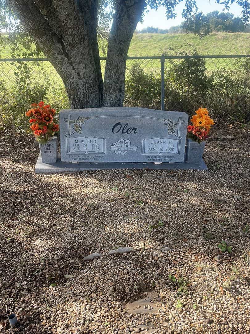 M. W. "Bud" Oler's grave. Photo 2
