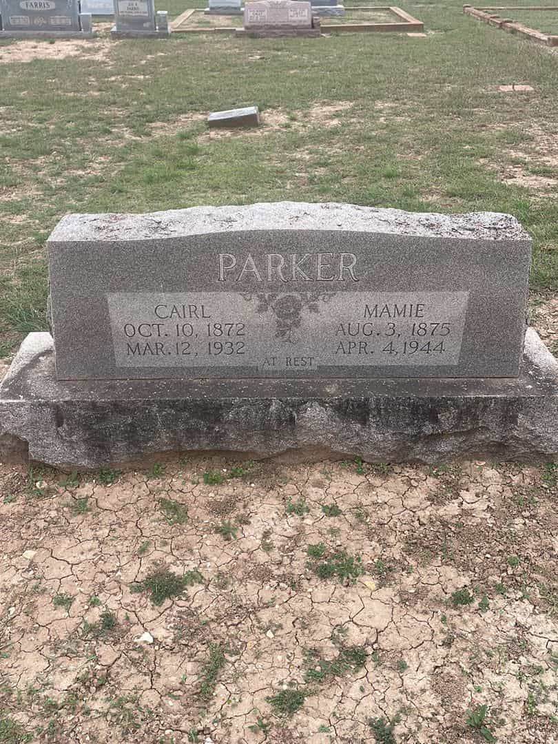 Cairl Parker's grave. Photo 1
