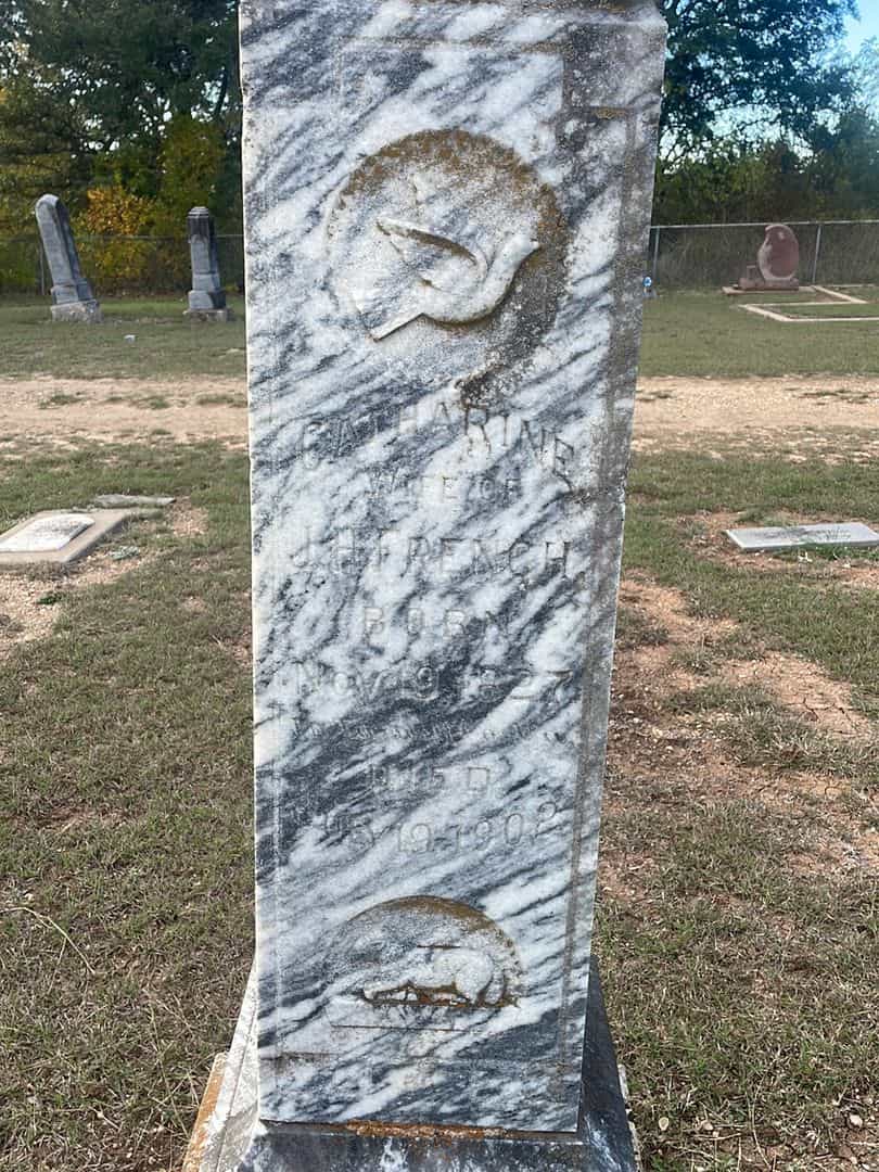 Catharine French's grave. Photo 1
