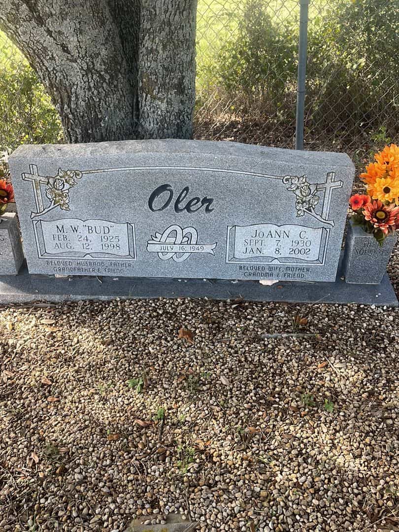 M. W. "Bud" Oler's grave. Photo 1