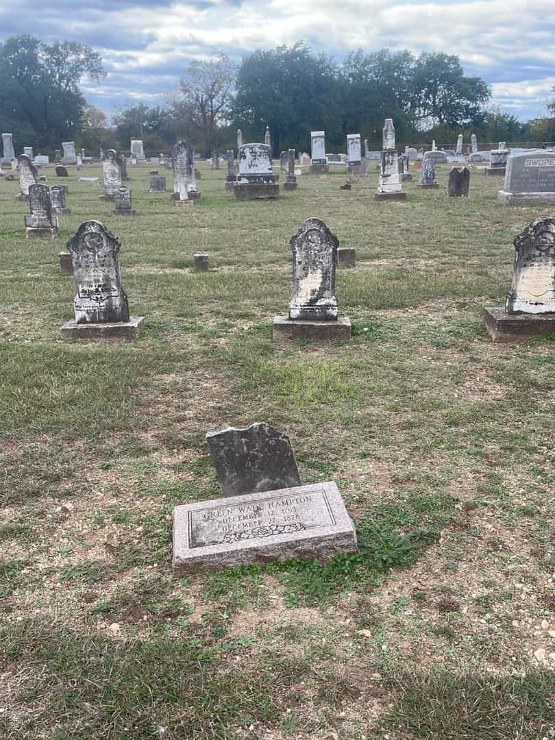 Green Wade Hampton's grave. Photo 2