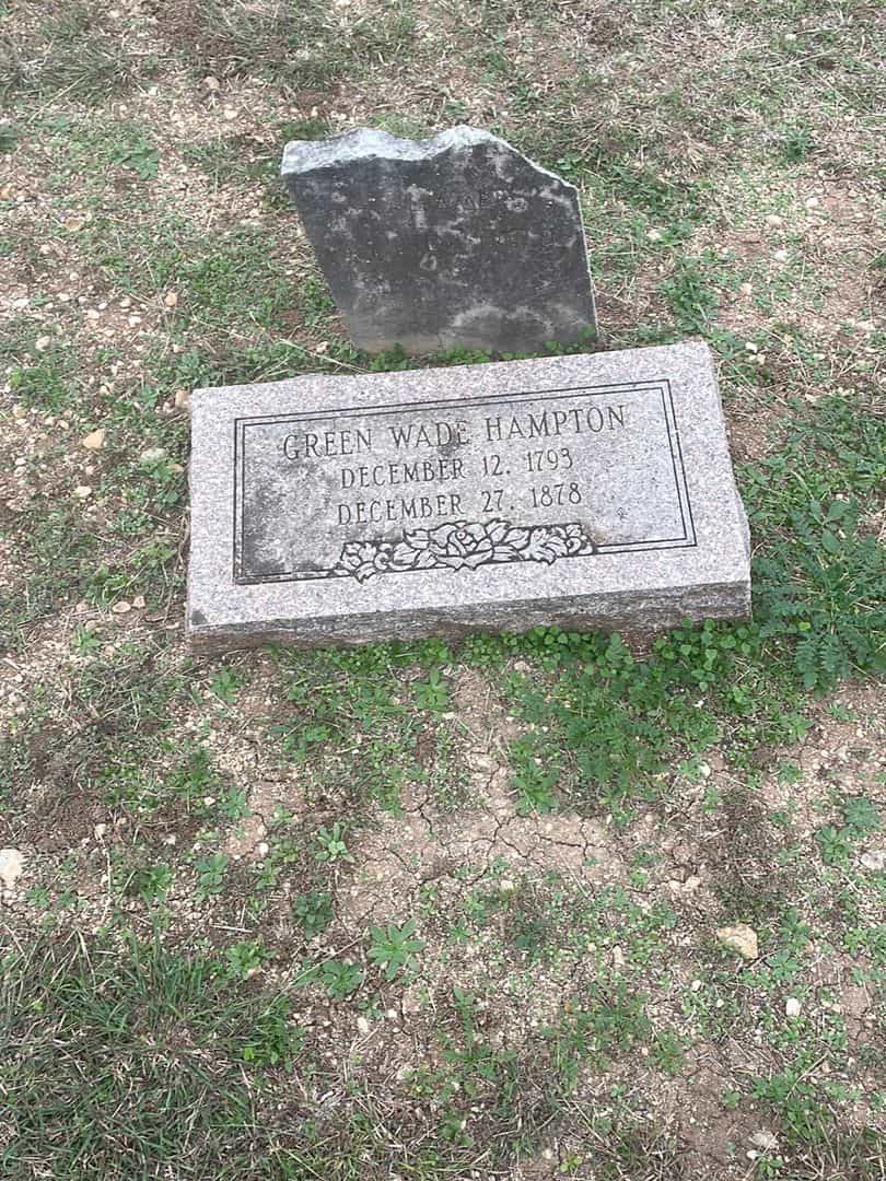 Green Wade Hampton's grave. Photo 1