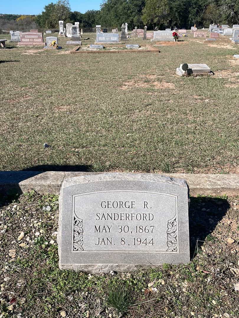George R. Sanderford's grave. Photo 2