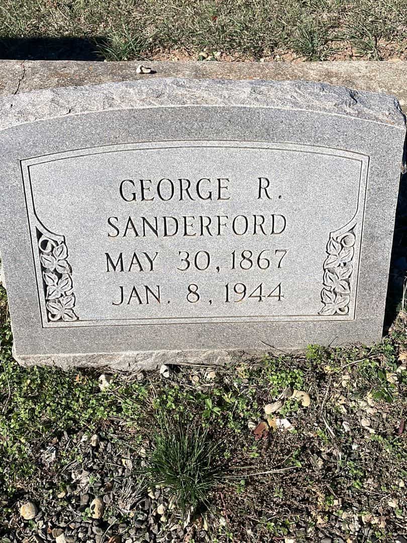 George R. Sanderford's grave. Photo 1