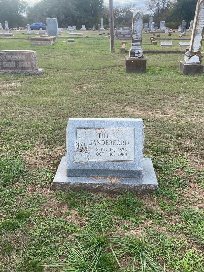 Tillie Sanderford's grave. Photo 2