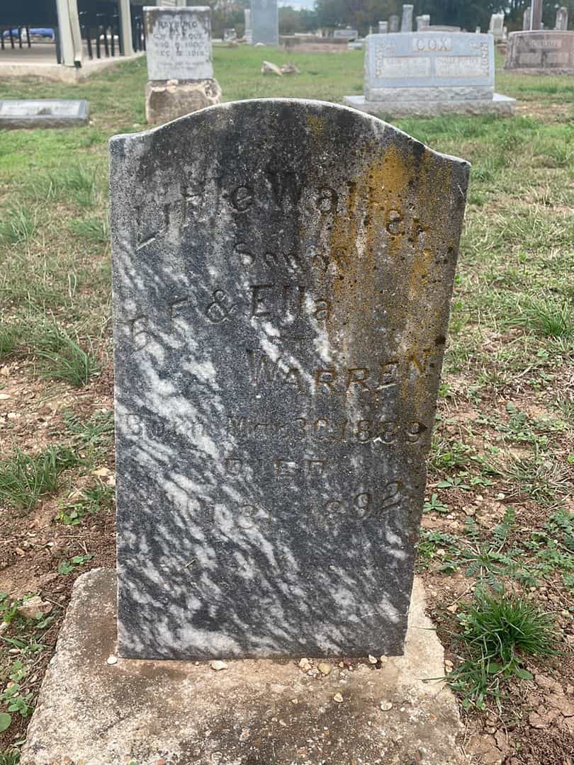 Walter Warren's grave. Photo 1