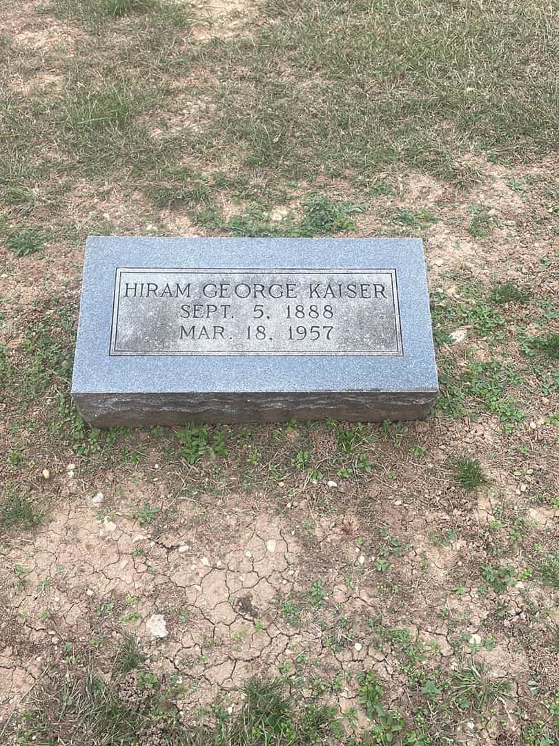 Hiram George Kaiser's grave. Photo 1