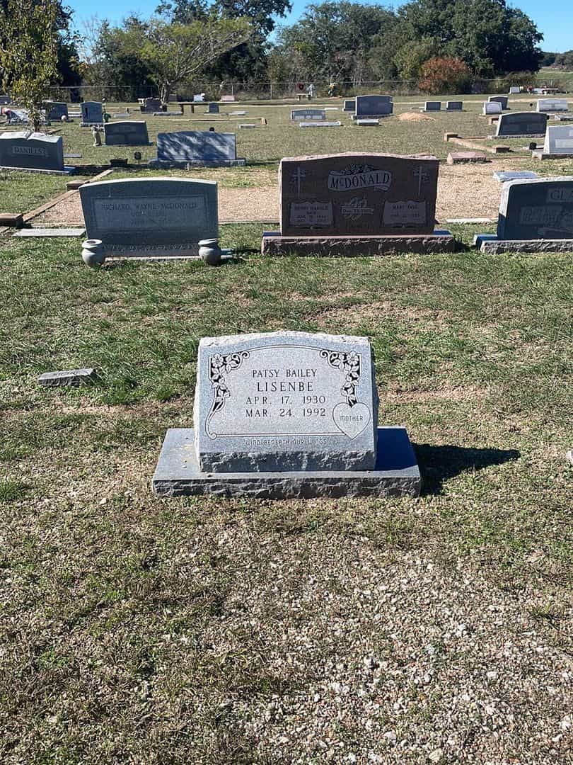 Patsy Bailey Lisenbe's grave. Photo 2