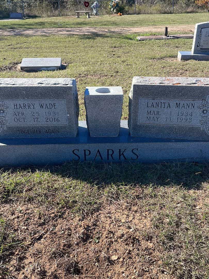 Lanita Mann Sparks's grave. Photo 1