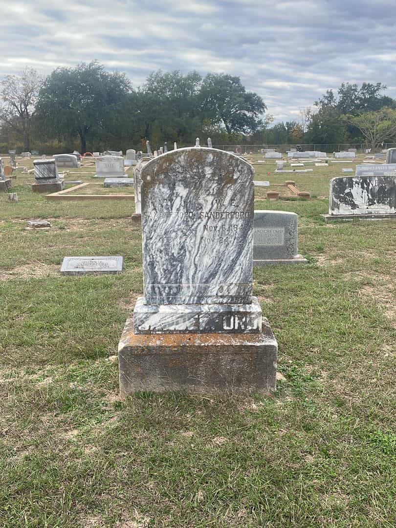 W. E. Sanderford's grave. Photo 2