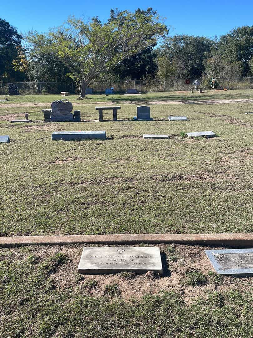 Billy Carroll Jackson Senior's grave. Photo 2
