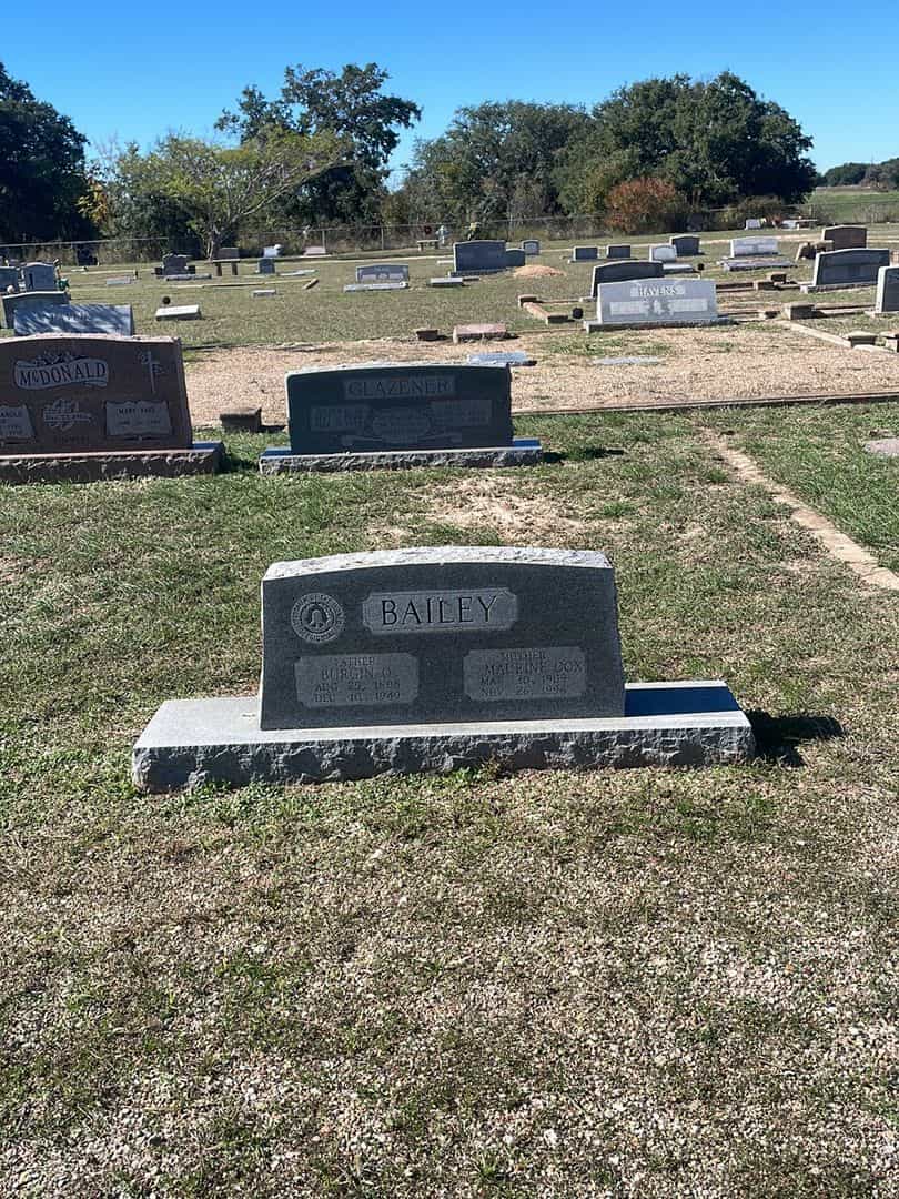 Burgin O. Bailey's grave. Photo 2
