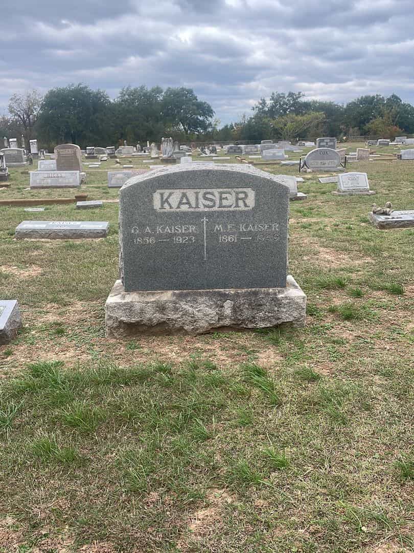 G. A. Kaiser's grave. Photo 2