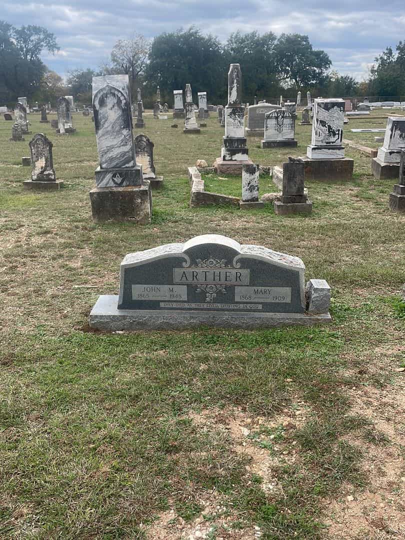 John M. Arther's grave. Photo 2