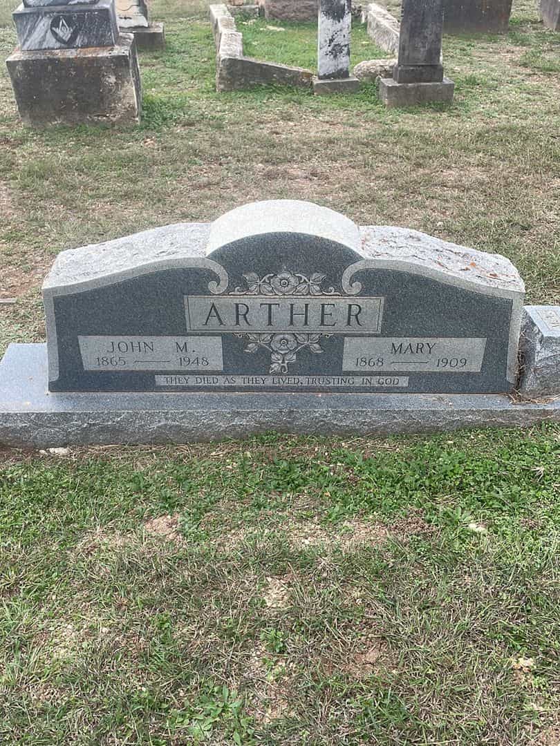 John M. Arther's grave. Photo 1