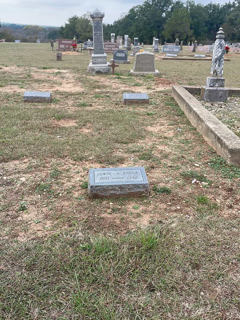 Edwin A. Ranne's grave. Photo 2