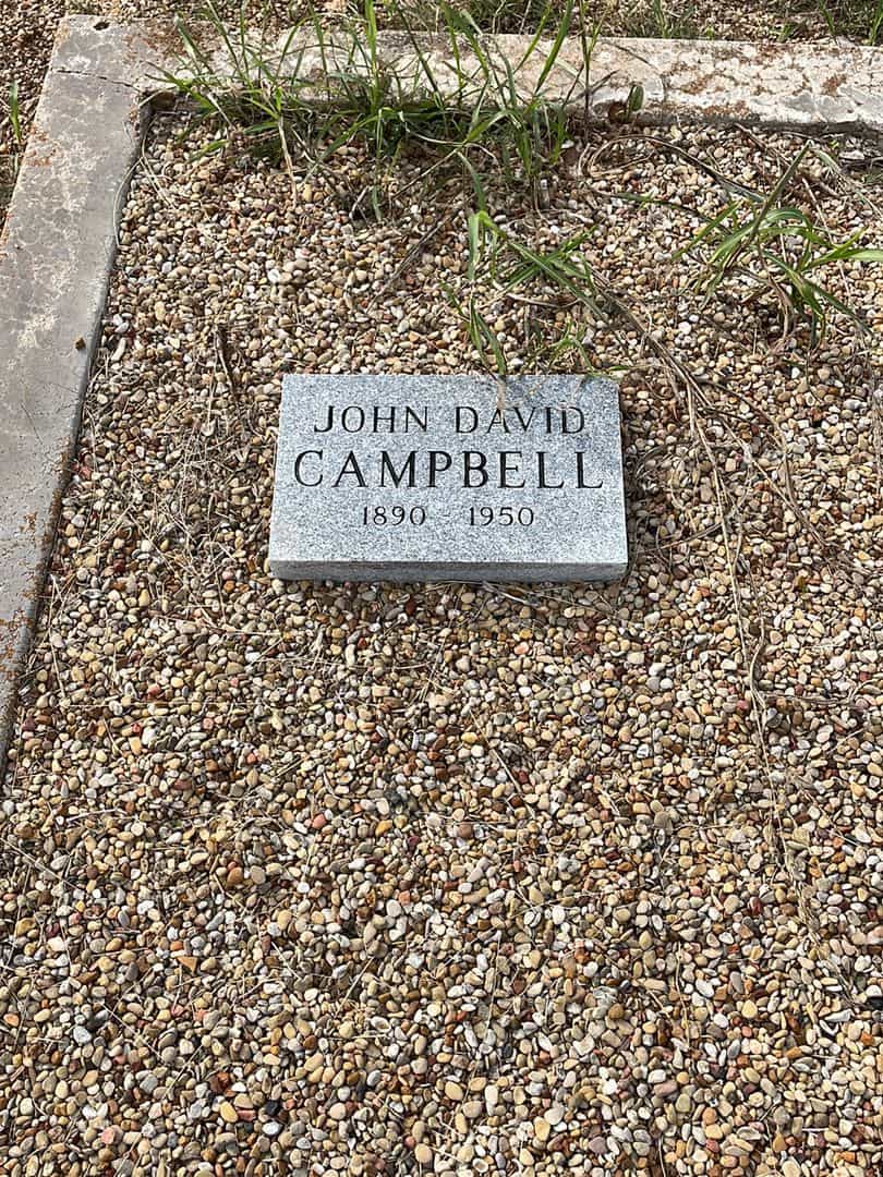 John David Campbell's grave. Photo 1