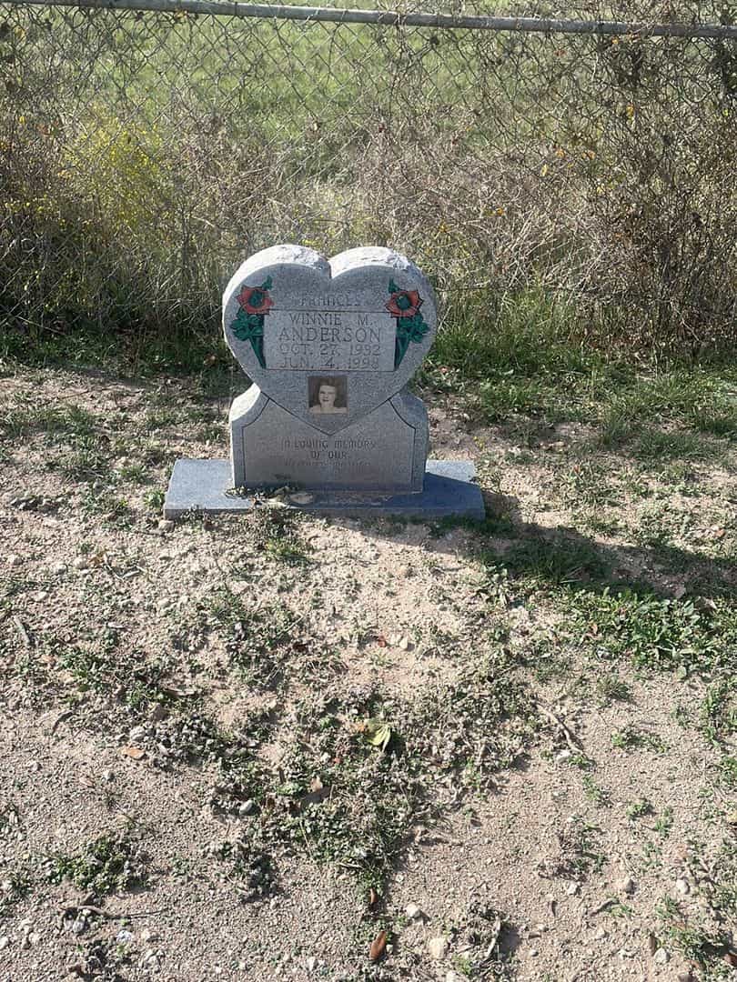 Winnie M. Anderson's grave. Photo 1