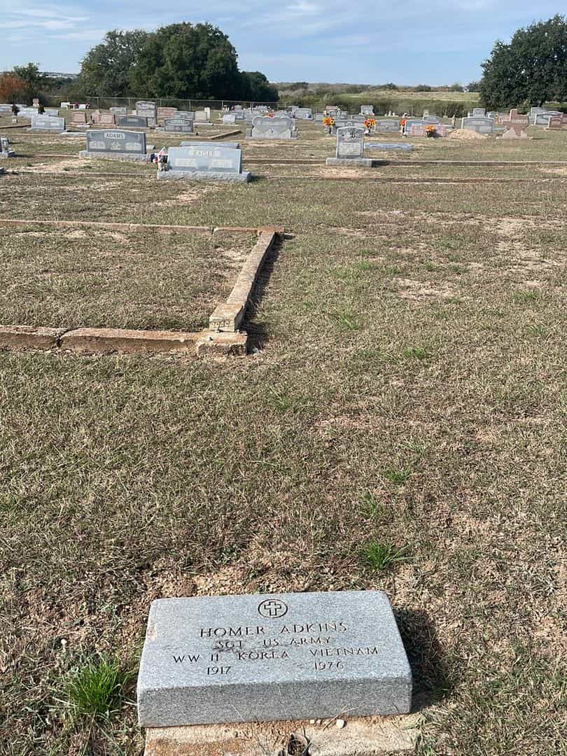 Homer Adkins's grave. Photo 2
