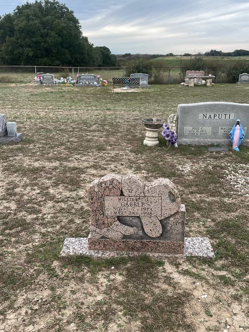 William J. Gabble's grave. Photo 2