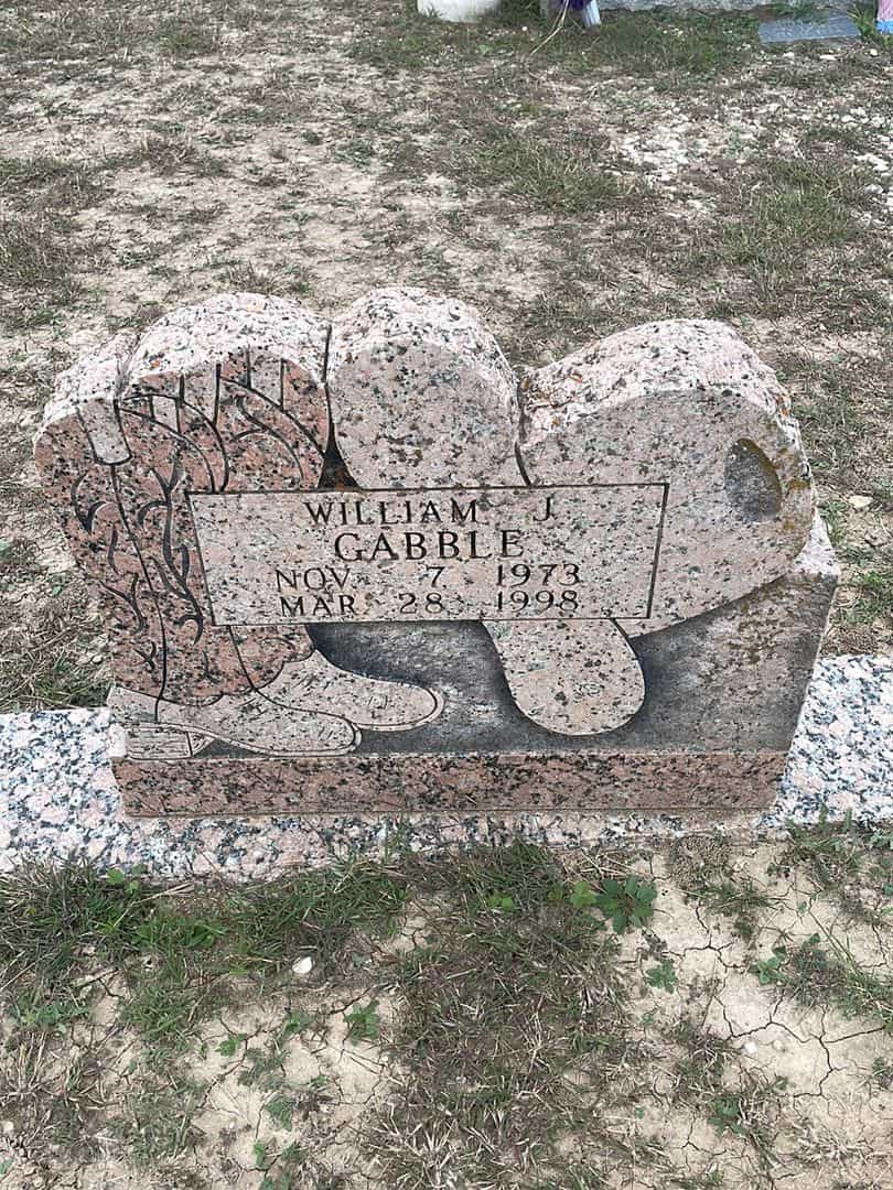William J. Gabble's grave. Photo 1