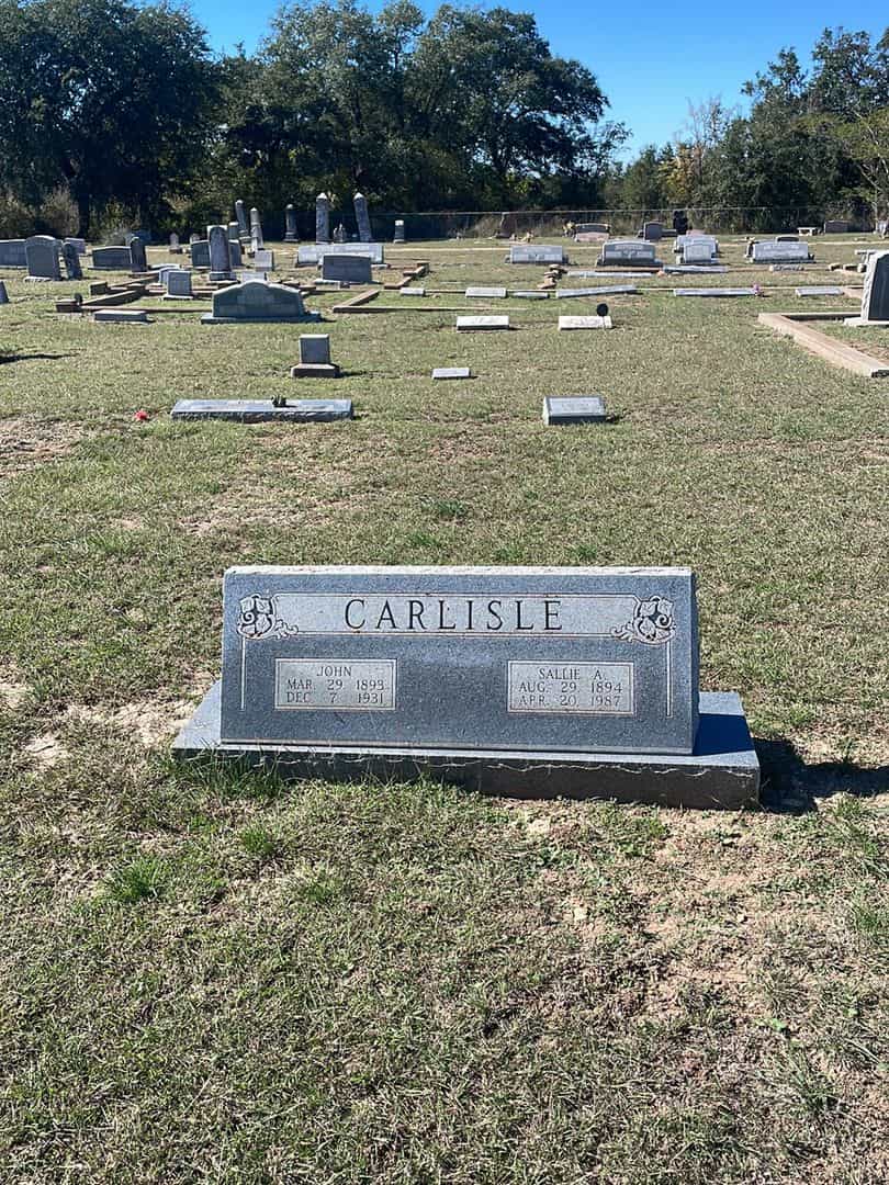 John Carlisle's grave. Photo 2