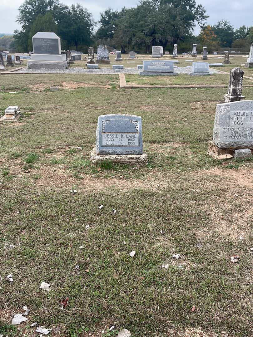 Jessie B. Lane's grave. Photo 2