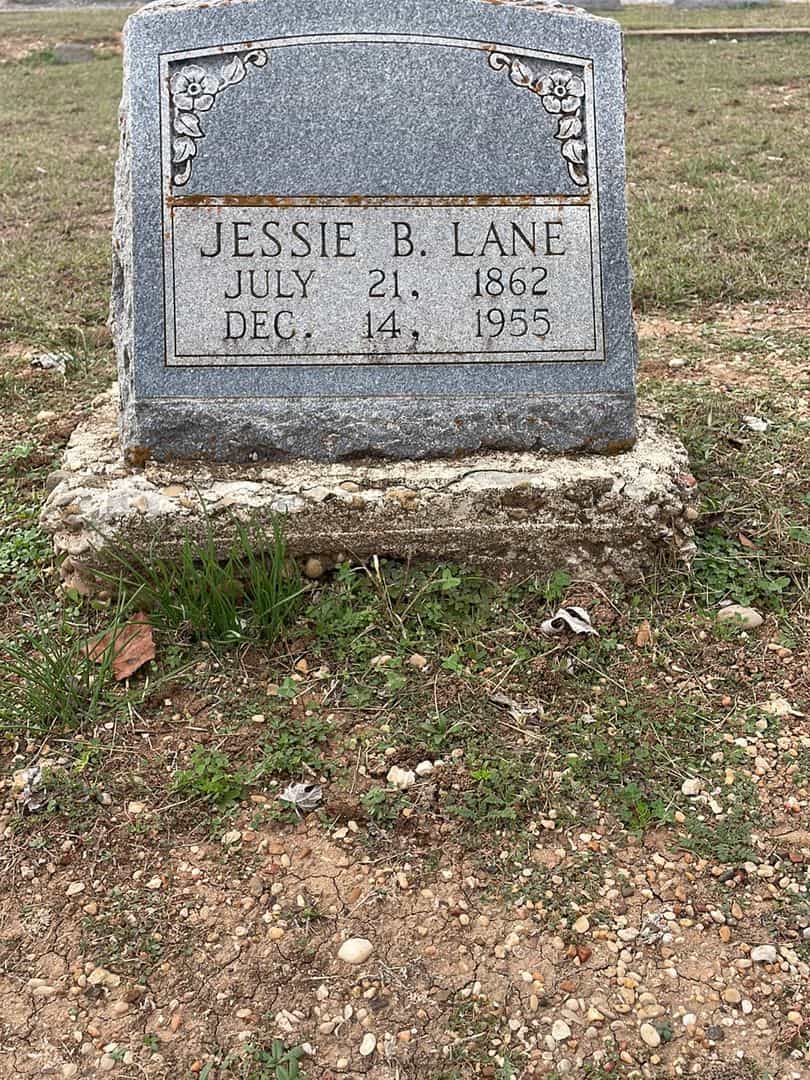 Jessie B. Lane's grave. Photo 1