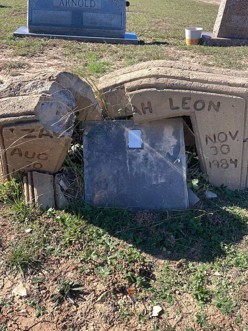 Zachariah Leon Adams's grave. Photo 1