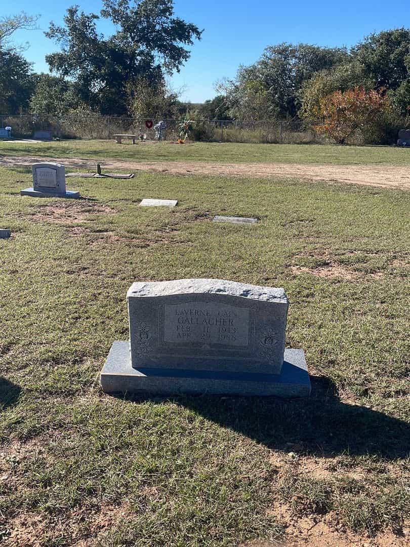 Laverne Cain Gallagher Galloway's grave. Photo 2