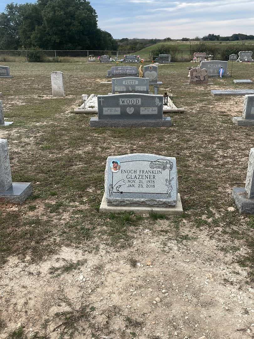 Enoch Franklin Glazener's grave. Photo 2
