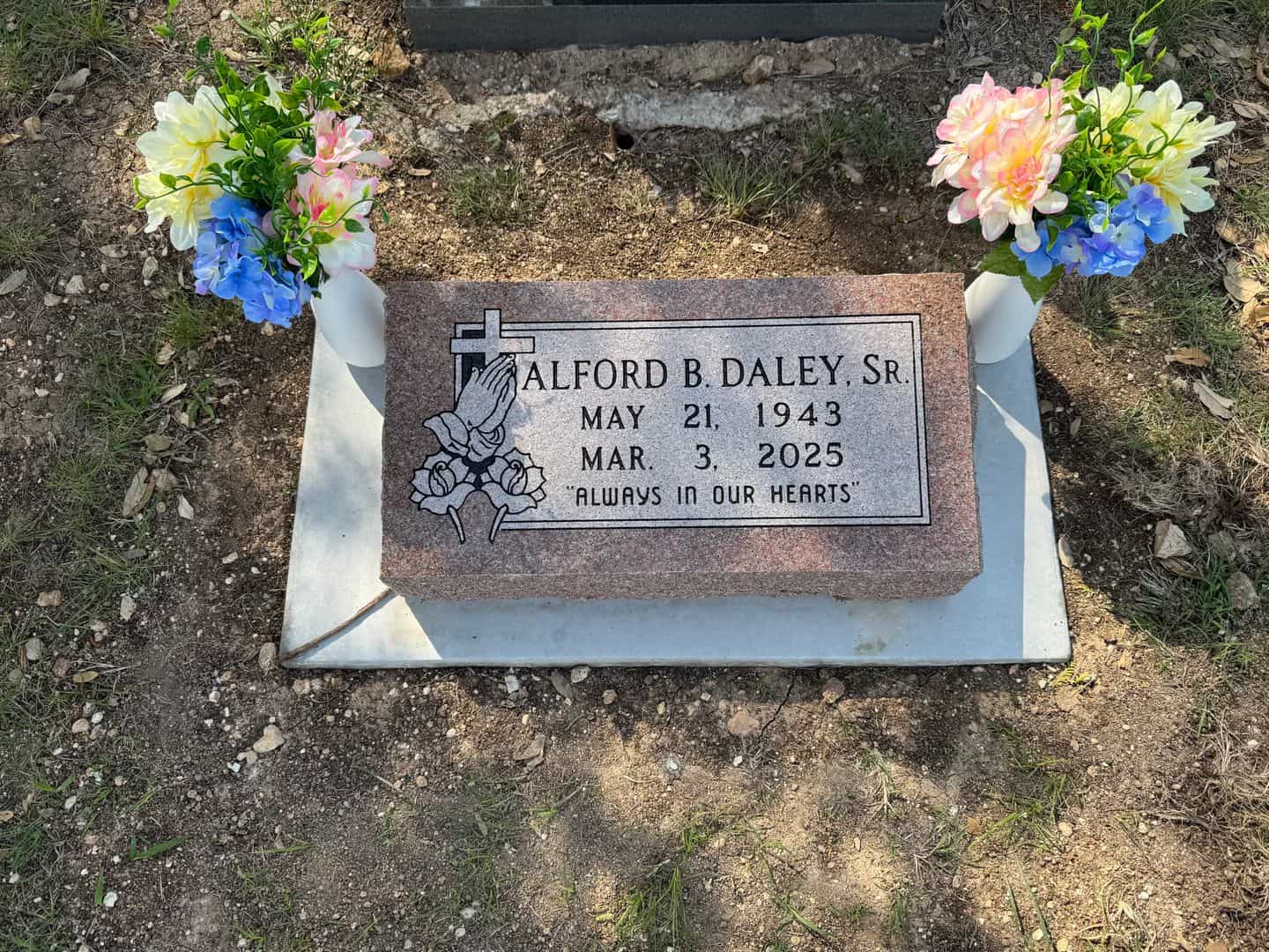 Alfred Benson Daley Senior's grave. Photo 2