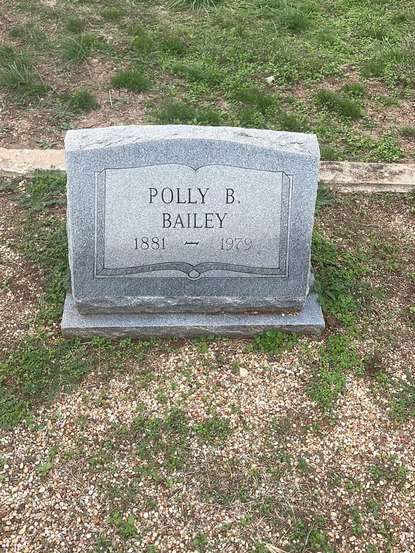 Polly B. Bailey's grave. Photo 1