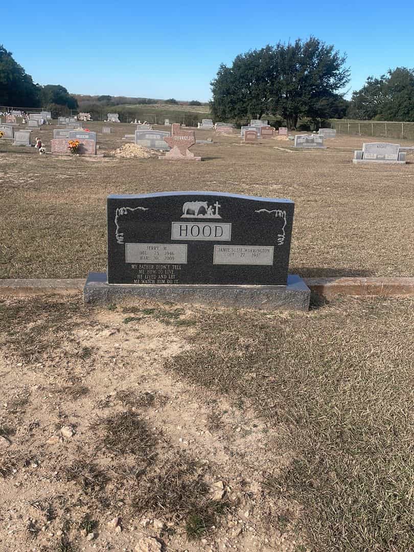 Jamie Susie Warrington Hood's grave. Photo 2