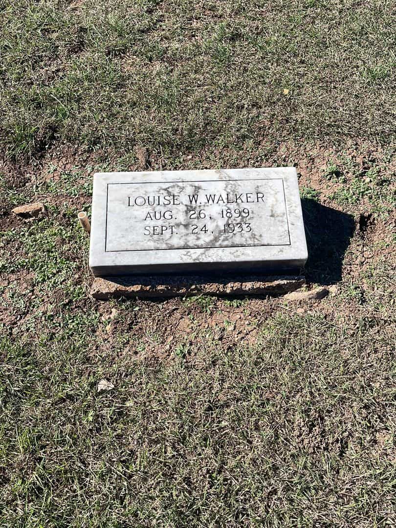 Louise W. Walker's grave. Photo 1