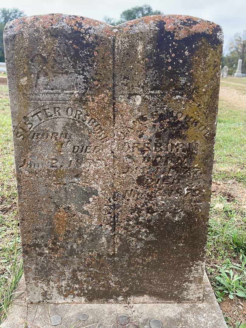 James Monroe Orsborn's grave. Photo 1