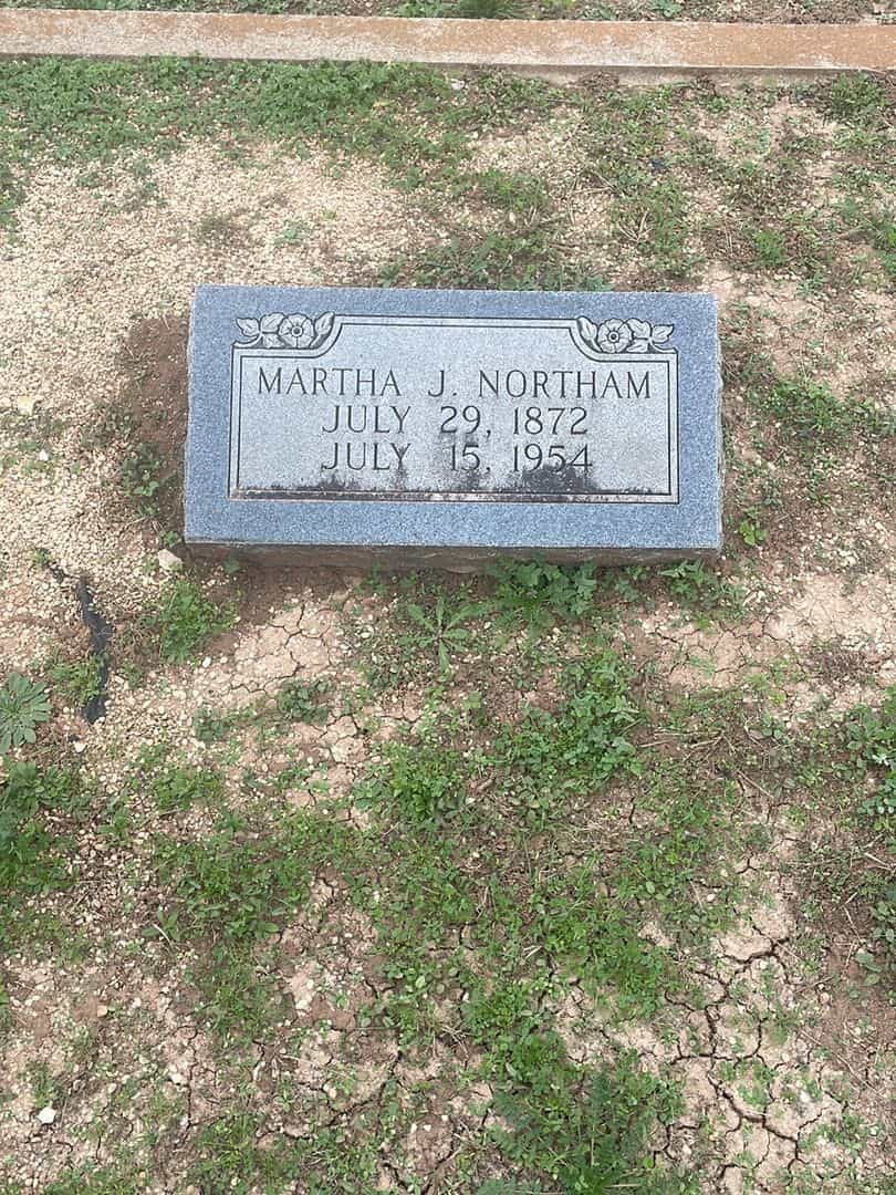 Martha J. Northam's grave. Photo 3