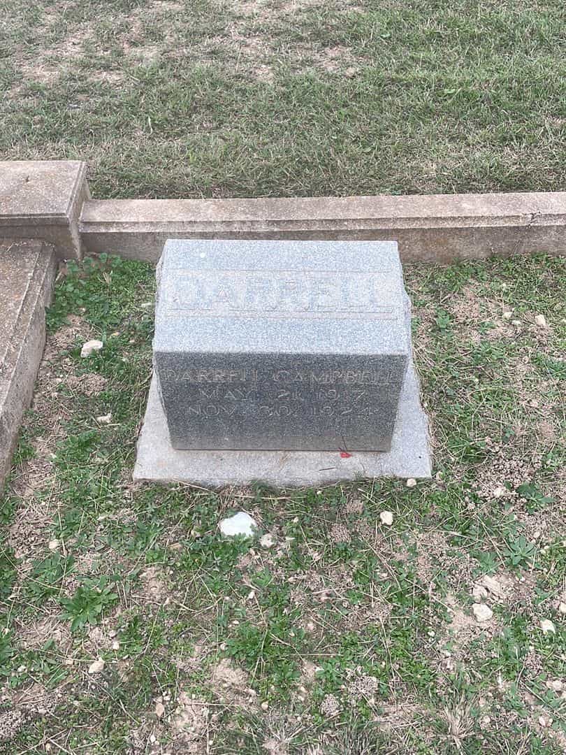 Darrell Campbell's grave. Photo 1